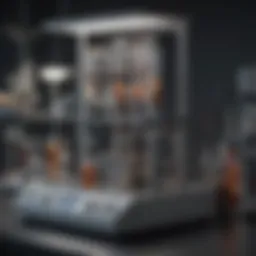 Illustration of HILIC chromatography setup