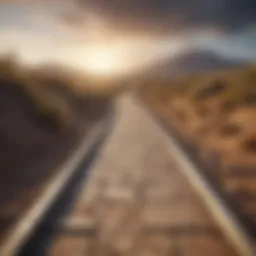 A pathway leading to a bright horizon symbolizing financial freedom