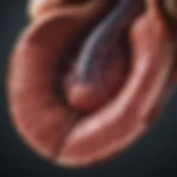 Diagram illustrating the liver structure