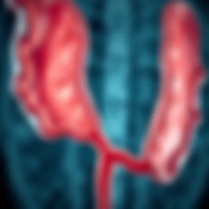Anatomy of Ducts in Ductal Cancer Illustration depicting the anatomy of ducts affected by ductal cancer
