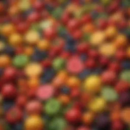 Colorful fruits and vegetables representing a healthy diet