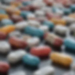 Illustration depicting various classes of antidepressants