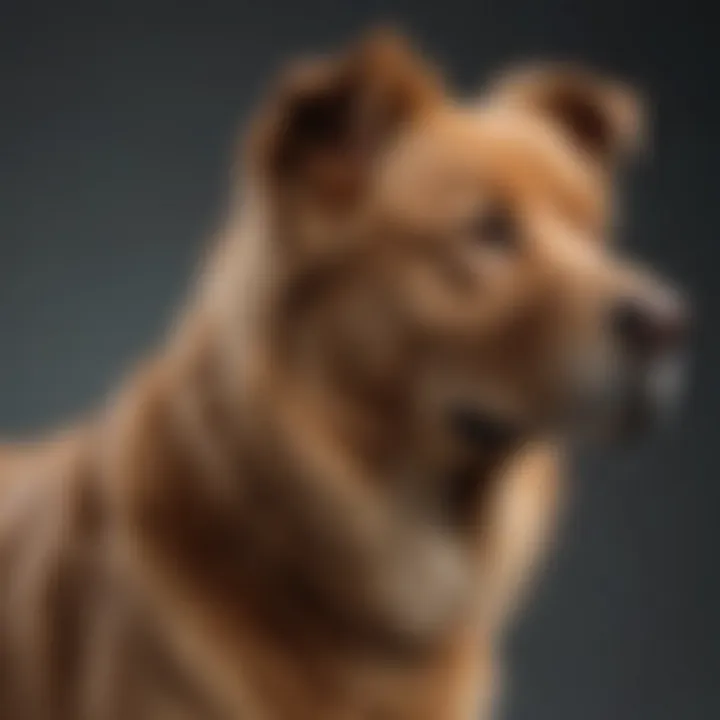 A diagram illustrating canine phenotypes related to coat colors