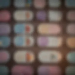 An assortment of contraceptive pill packs arranged aesthetically.