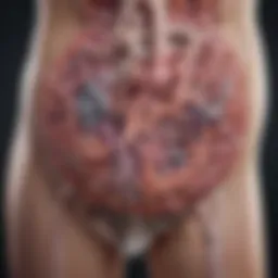 An illustration of the urinary tract microbiome