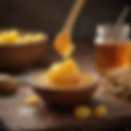 Natural ingredients used in Brazilian honey wax preparation