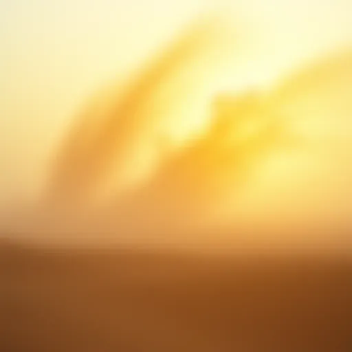 Formation of Dust Curtains in Natural Settings A visual representation of dust curtains forming in a desert environment