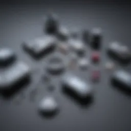 Illustration of various diabetes management tools