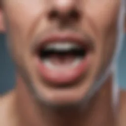 Diagram illustrating the connection between lung cancer and oral health