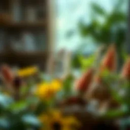 Variety of herbal plants known for mood enhancement