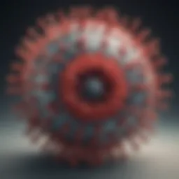 Illustration of the HIV virus structure