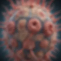 Illustration of Schwann cells in the peripheral nervous system