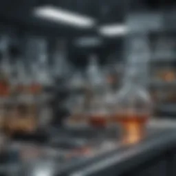 A sophisticated laboratory setup with various scientific instruments showcasing research in biology.