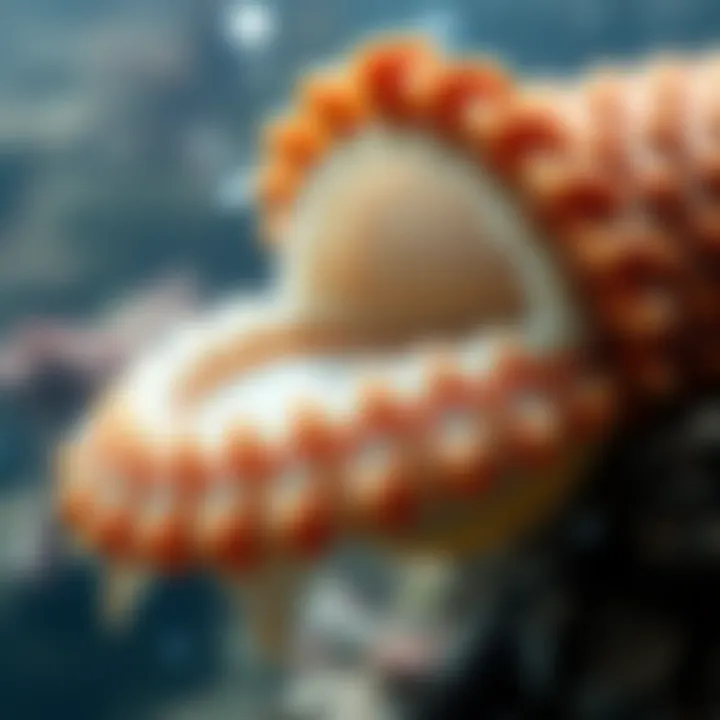 Buoyancy Control in Marine Organisms Illustration depicting buoyancy control in marine organisms using cuttlebone