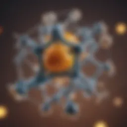 Molecular structure of spermidine showcasing its chemical composition