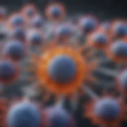 Illustration showing the mechanism of action of immune checkpoint inhibitors at the cellular level