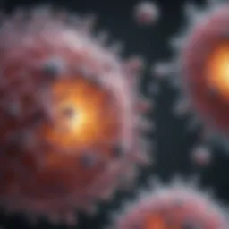 Illustration of MRSA bacteria under a microscope