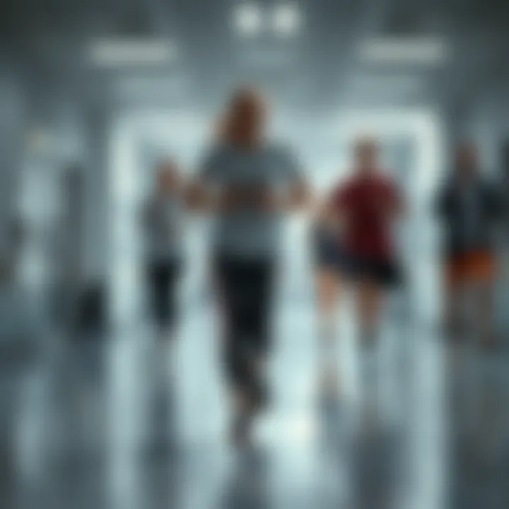 Visual representation of the impact of walking tests on treatment strategies for COPD
