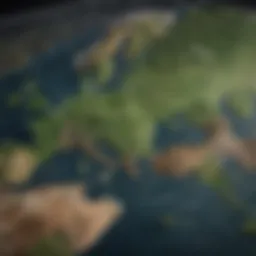 A global map highlighting countries committed to the Paris Accord