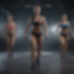 Dynamic movement showcasing the diversity of exercise routines.