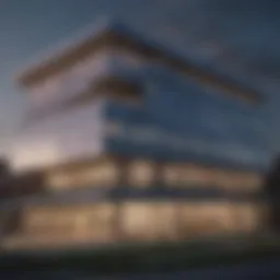 Exterior view of Johns Hopkins Cancer Center showcasing its architectural design