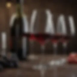 Elegant glassware for wine