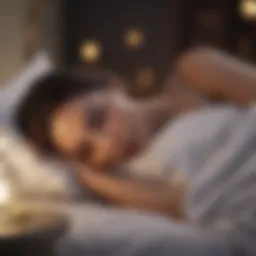 Relaxing nighttime environment with soft lighting