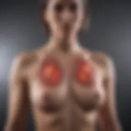 Graph showcasing lung cancer incidence in females