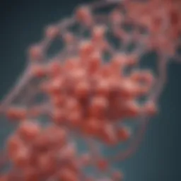 Illustration depicting the molecular structure of fosfomycin to highlight its unique characteristics.