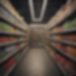 Complex grocery supply chain network visual representation