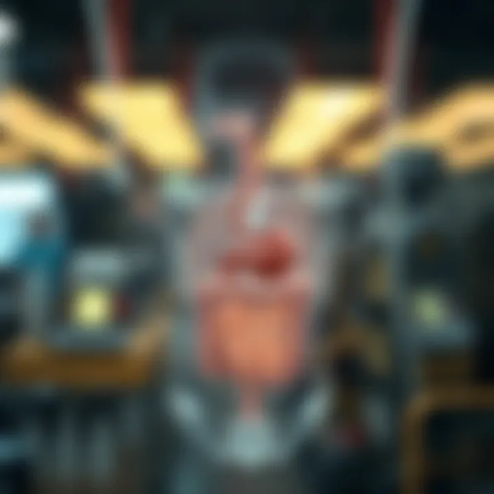 The Role of Gut Microbiome in Health Diagram illustrating the human gut microbiome and its importance