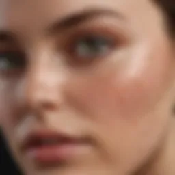 A close-up view of healthy skin showcasing its texture and vitality.
