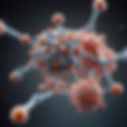 Illustration depicting the molecular structure of antiviral drugs