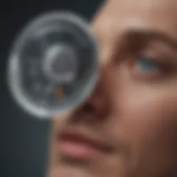 Diagram illustrating the mechanism of action of aflibercept in treating diabetic macular edema