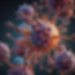 Diagram illustrating the mechanism of action of BTK inhibitors in immune response modulation