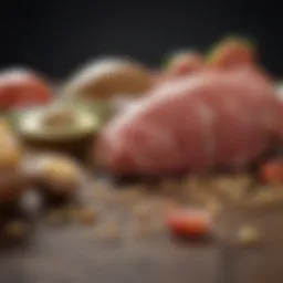 A detailed view of ketogenic foods rich in healthy fats