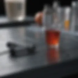 A lateral flow test kit displayed on a clean surface