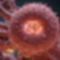 Cellular structure of lobular breast cancer