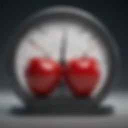 Graph illustrating the correlation between hypertension and weight changes