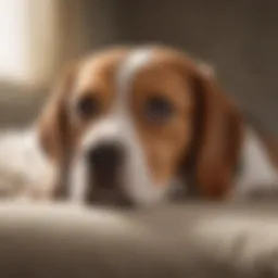 Beagle experiencing a seizure episode