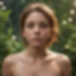 Conceptual representation of growth hormone's role in adolescence