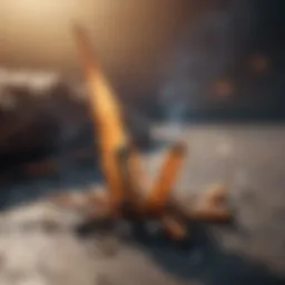 A close-up view of a burned cigarette butt on a surface, showcasing its toxicity.