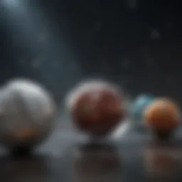 Illustration depicting gravitational pull on different objects
