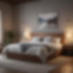 A serene bedroom setting promoting restful sleep