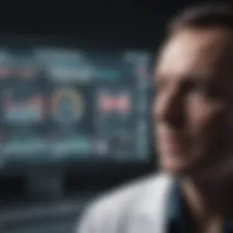 Visualization of data analytics in healthcare