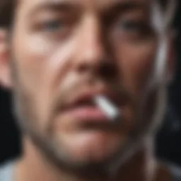 A detailed infographic showcasing the physiological effects of smoking on the respiratory system.