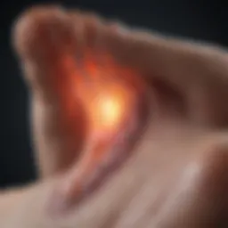 Illustration depicting the anatomy of foot neuropathy