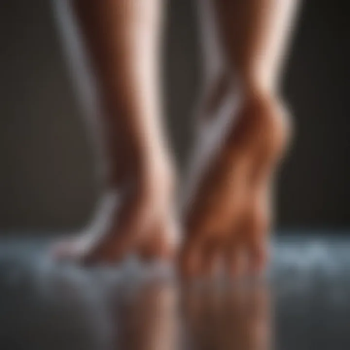 Illustration of advanced therapeutic techniques for foot neuropathy
