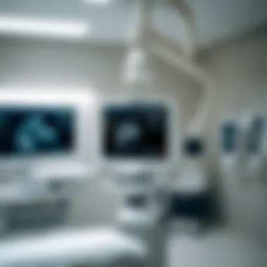 Cutting-Edge Ultrasound Equipment in Healthcare Advanced ultrasound machinery in a clinical setting