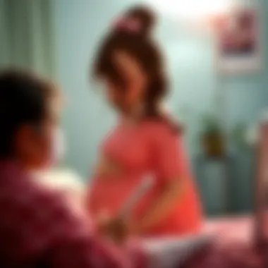 Visual representation of maternal health considerations during pregnancy